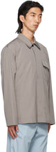 Dries Van Noten Grey Cotton Poplin Shirt