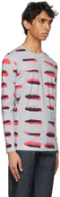 Dries Van Noten Grey Len Lye Edition Graphic Print Long Sleeve T-Shirt