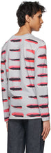 Dries Van Noten Grey Len Lye Edition Graphic Print Long Sleeve T-Shirt