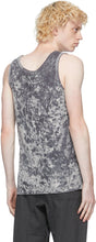 Dries Van Noten Grey Velvet Tank Top