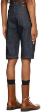 Dries Van Noten Indigo Denim Contrast Stitch Shorts