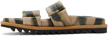 Dries Van Noten Khaki Camo Slide Sandals