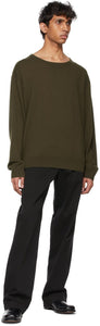 Dries Van Noten Khaki Cashmere Sweater