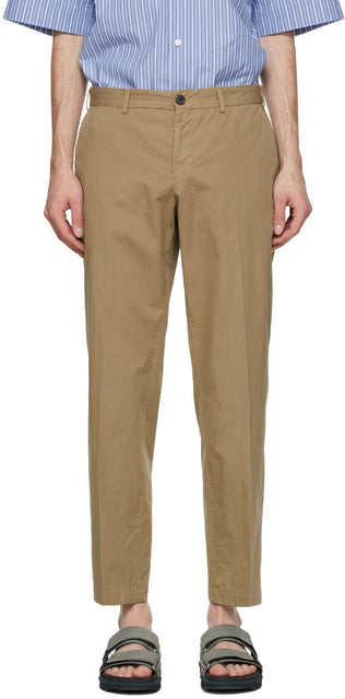 Dries Van Noten Khaki Cotton Trousers - Dries Van Noten Pantalon en coton Kaki - 밴, 카키 코튼 바지를 마시 러