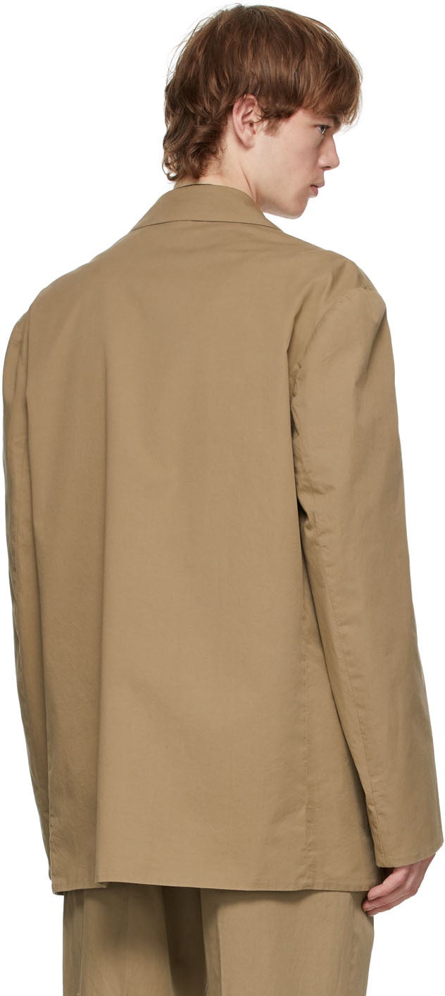 Dries Van Noten Khaki Double Breasted Blazer – BlackSkinny