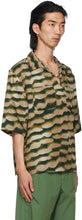 Dries Van Noten Khaki Len Lye Edition Graphic Short Sleeve Shirt