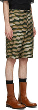 Dries Van Noten Khaki Len Lye Edition Poplin Shorts