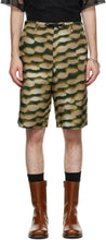 Dries Van Noten Khaki Len Lye Edition Poplin Shorts - Dries Van Noten Kaki Len Lye Edition Short popelin - 밴 노켄 카키 Len Lye Edition Poplin 반바지를 건조시킵니다
