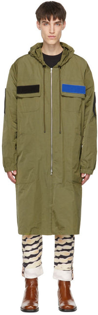 Dries Van Noten Khaki Long Coat - Sèche Van Noten Kaki Long manteau - van no noten Khaki Long Coat.