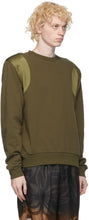 Dries Van Noten Khaki Satin Trim Sweatshirt