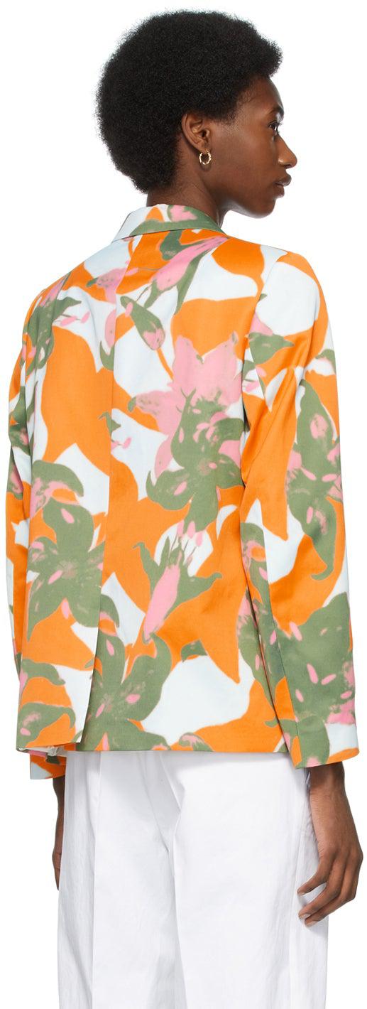 Orange floral deals blazer