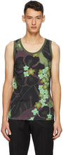 Dries Van Noten Multicolor Floral Tank Top - DRIES VAN NOTEN NOTEN MULTICOLOR CARLOP TARL - 건조 밴 알코올 여러 가지 빛깔의 꽃 탱크 탑입니다