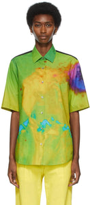 Dries Van Noten Multicolor Len Lye Edition Graphic Short Sleeve Shirt - Sèche Van Noten Multicolore Len Lye Edition T-shirt à manches courtes graphique - 건조 밴 알 렌 렌 렌 렌 렌즈 에디션 그래픽 짧은 소매 셔츠