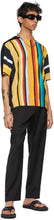 Dries Van Noten Multicolor Len Lye Edition Knit Neon Print T-Shirt