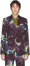 Dries Van Noten Multicolor Wool Floral Blazer - Dries van Noten Blazer floral de laine multicolore - 건조 밴 알코올 여러 가지 빛깔의 모직 꽃 블레이저