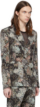 Dries Van Noten Multicolor Wool Floral Double-Breasted Blazer