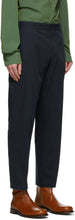 Dries Van Noten Navy Cotton Trousers