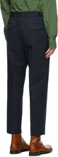 Dries Van Noten Navy Cotton Trousers