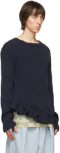Dries Van Noten Navy Crewneck Sweater