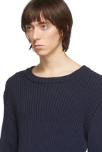 Dries Van Noten Navy Crewneck Sweater