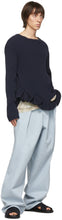 Dries Van Noten Navy Crewneck Sweater