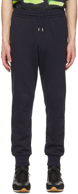 Dries Van Noten Navy French Terry Lounge Pants - Dries Van Noten Navy French Terry Lounge Pants - 밴 알지 해군 프랑스 테리 라운지 바지를 건조합니다