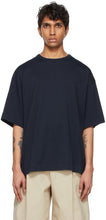 Dries Van Noten Navy Jersey T-Shirt - DRIES VAN NOTE NAVY JERSEY T-shirt - 건조 밴 노켄 네이비 저지 티셔츠