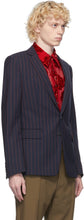 Dries Van Noten Navy Pinstripe Blazer