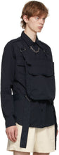 Dries Van Noten Navy Pocket Shirt