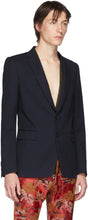 Dries Van Noten Navy Wool Blazer