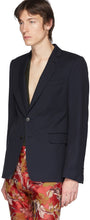 Dries Van Noten Navy Wool Blazer