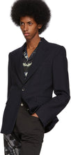 Dries Van Noten Navy Wool Blazer
