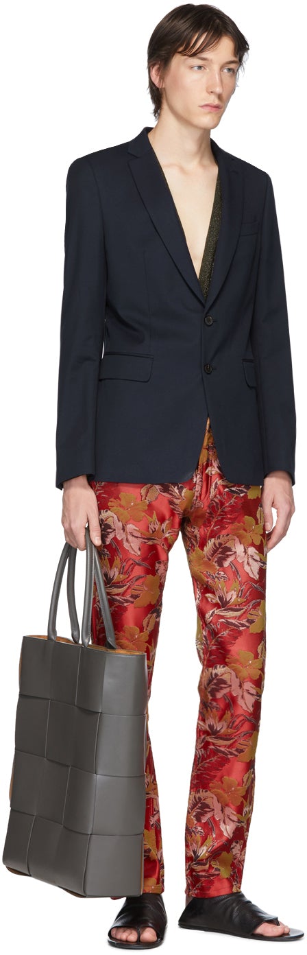 Dries Van Noten Navy Wool Blazer