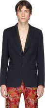 Dries Van Noten Navy Wool Blazer - Dries Van Notten Blazer Laine Navy - 밴 알코올 해군 양모 블레이저 건조