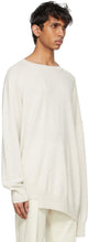 Dries Van Noten Off-White Cashmere Asymmetric Sweater