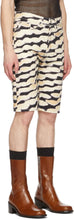 Dries Van Noten Off-White Len Lye Edition Denim Tattoo Shorts