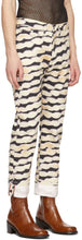 Dries Van Noten Off-White Len Lye Edition Denim Tattoo Trousers