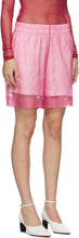 Dries Van Noten Pink Organza Overlay Shorts