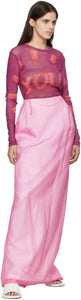 Dries Van Noten Pink Organza Overlay Skirt