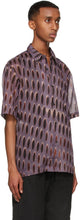 Dries Van Noten Purple Len Lye Edition Graphic Short Sleeve Shirt