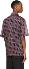 Dries Van Noten Purple Len Lye Edition Graphic Short Sleeve Shirt