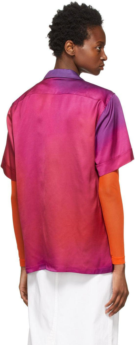 Dries Van Noten Purple Printed Shirt