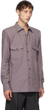 Dries Van Noten Purple Padded Ballroom Shirt