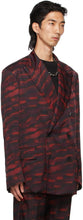 Dries Van Noten Red Len Lye Edition Graphic Blazer