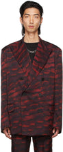 Dries Van Noten Red Len Lye Edition Graphic Blazer - Dries Van Noten Red Len Lye Edition Blazer graphique - Dries van noten red len lyegition 그래픽 블레이저