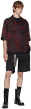Dries Van Noten Red Len Lye Edition Twill Short Sleeve Shirt