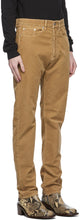 Dries Van Noten Tan Corduroy Slim Trousers