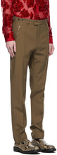 Dries Van Noten Tan Zip Trousers