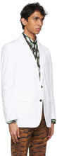 Dries Van Noten White Cotton Blazer