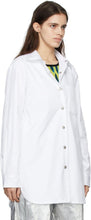 Dries Van Noten White Len Lye Edition Poplin Shirt